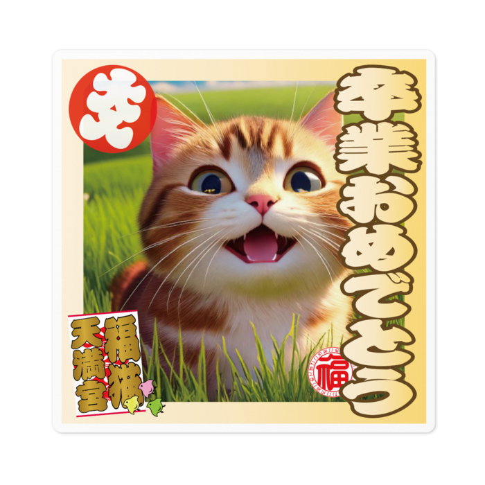 ステッカー - 100 x 100 (mm)