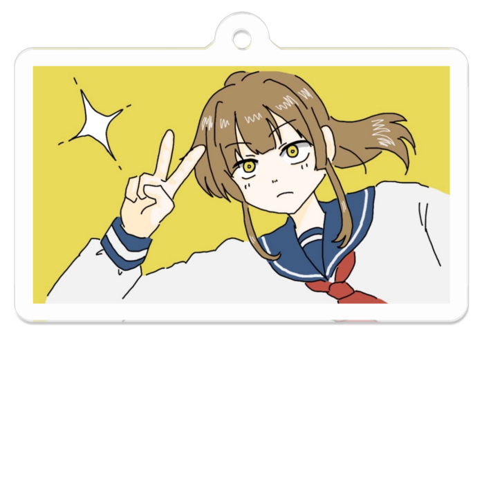 アクリルキーホルダー - 50 x 50 (mm)