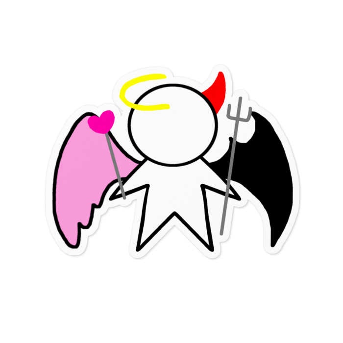 堕天使ちゃんステッカー