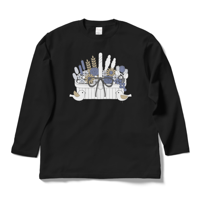 ロングスリーブTシャツA　黒色　L