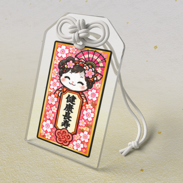 アクリルお守り - 50 × 80mm