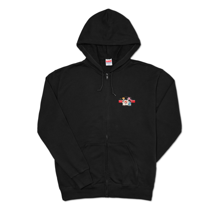 ジップパーカー - XL - ブラック