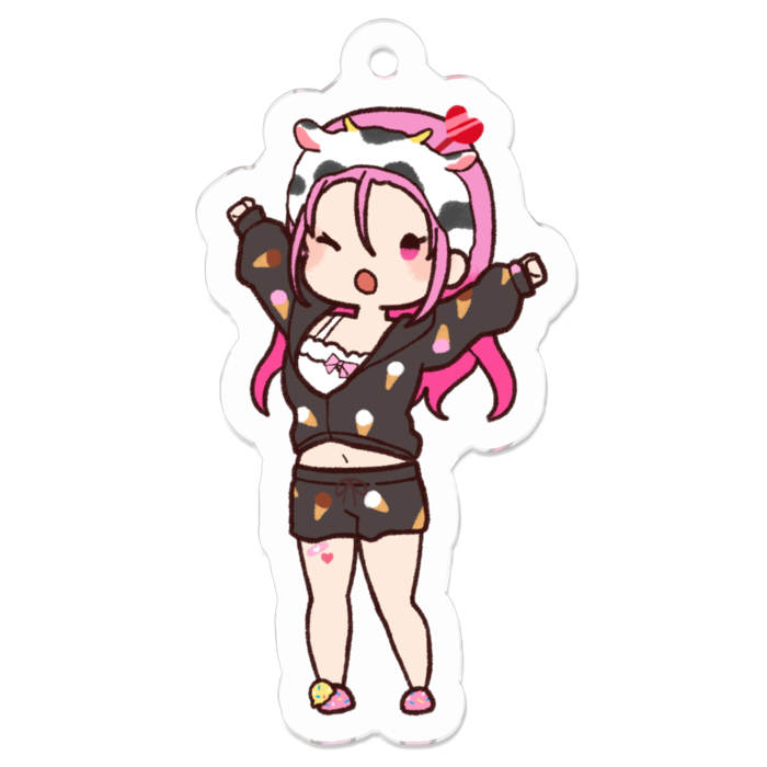 アクリルキーホルダーSサイズ 50 x 50 (mm)