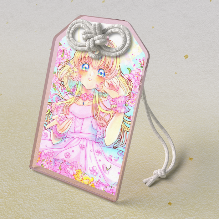 アクリルお守り - 50 × 80mm