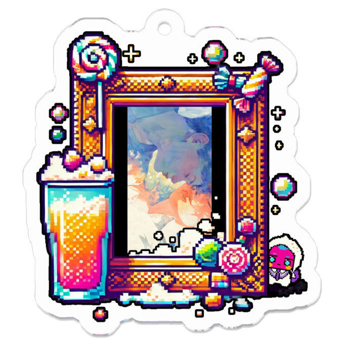 アクリルキーホルダー - 50 x 50 (mm)