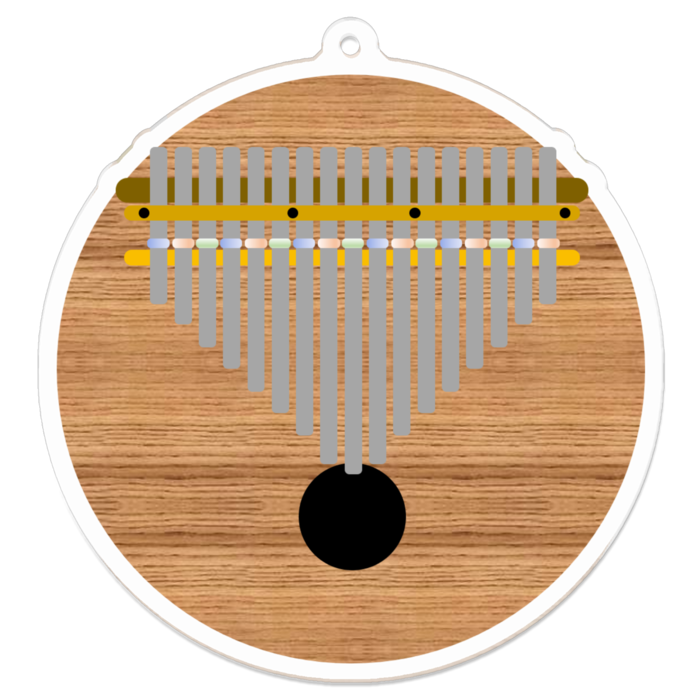 カリンバ丸型 - 70 x 70 (mm)