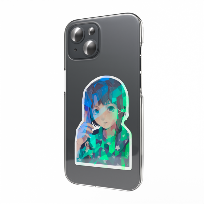 ホログラムスマホステッカー - 縦