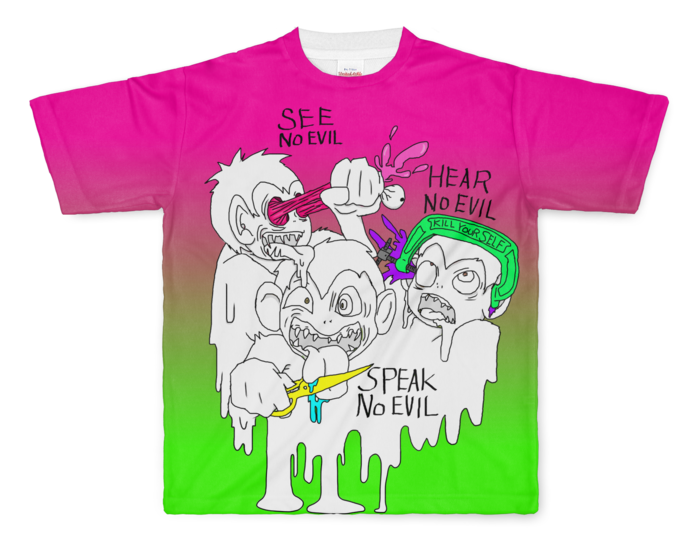 フルグラフィックTシャツ - L - 両面印刷