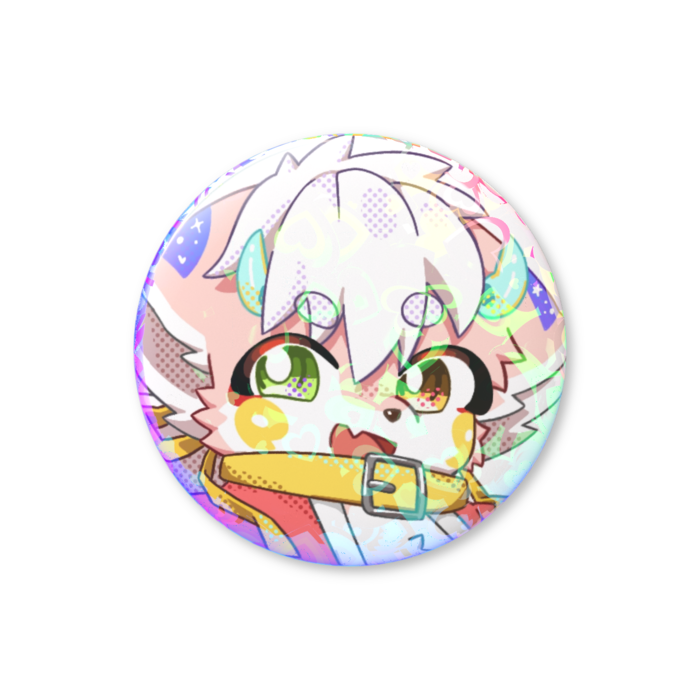 ホログラム缶バッジ ハート