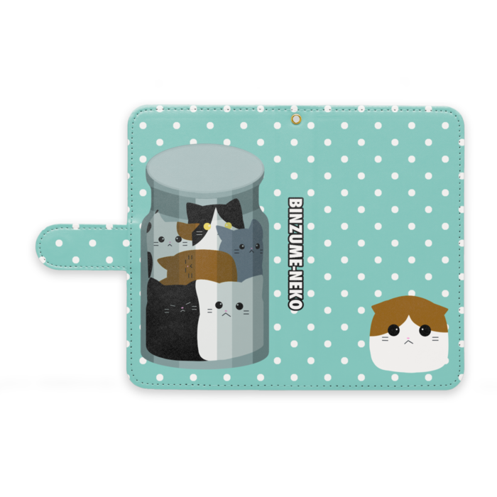 手帳型Androidケース - M - ストラップ穴 あり