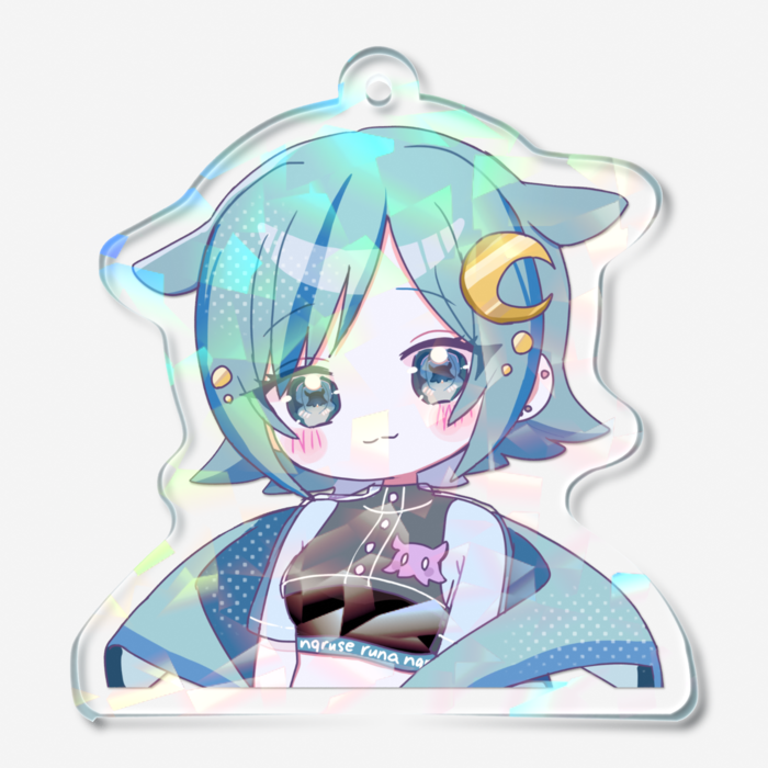 ホログラムアクリルキーホルダー - 50 × 50mm