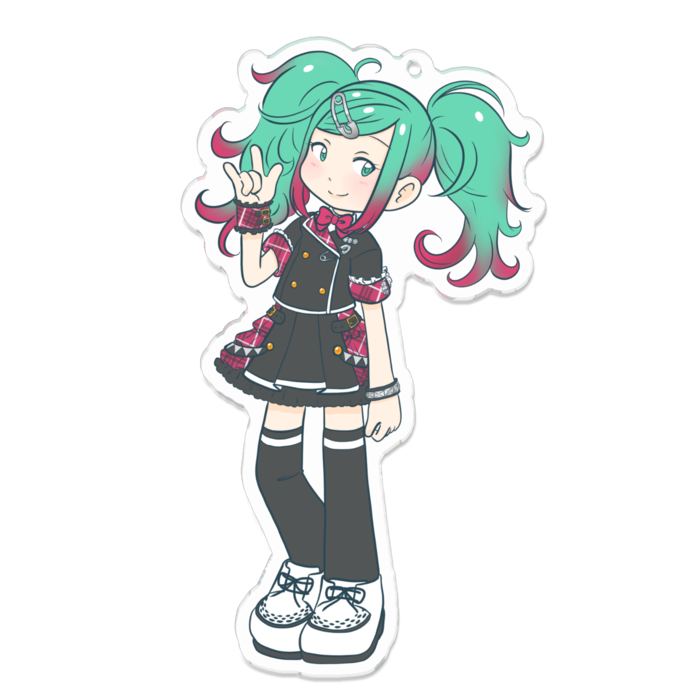 アクリルキーホルダー（コーティング） - 100 x 100 (mm)