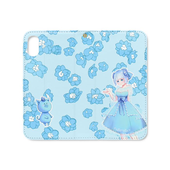 手帳型iPhoneケース(ベルトなし) - iPhone XS / X - ストラップ穴 あり