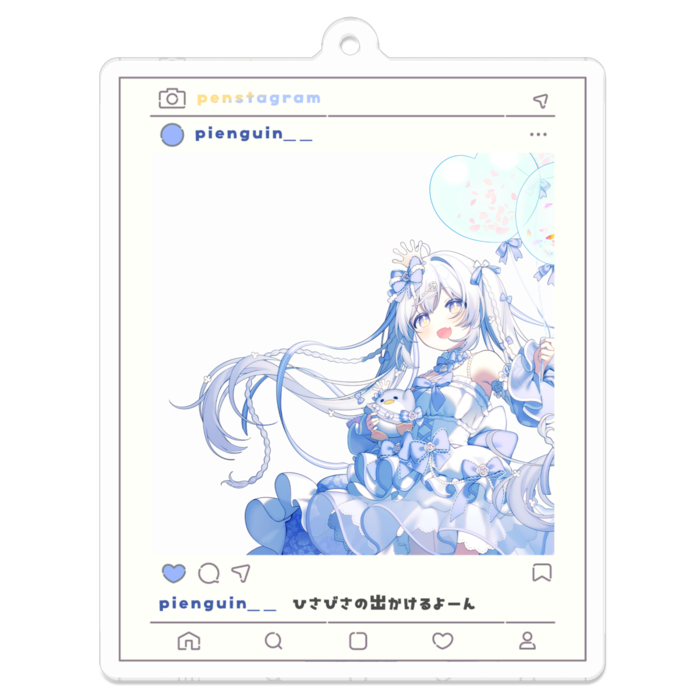 アクリルキーホルダー - 70 x 70 (mm)