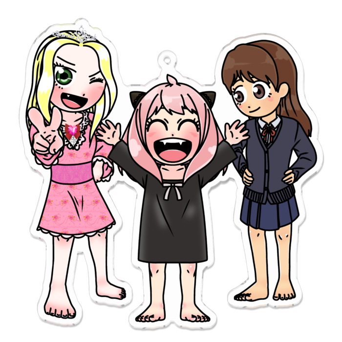 アクリルキーホルダー - 100 x 100 (mm)