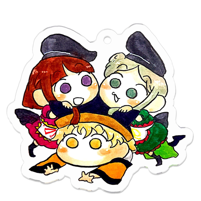 アクリルキーホルダー - 50 x 50 (mm)