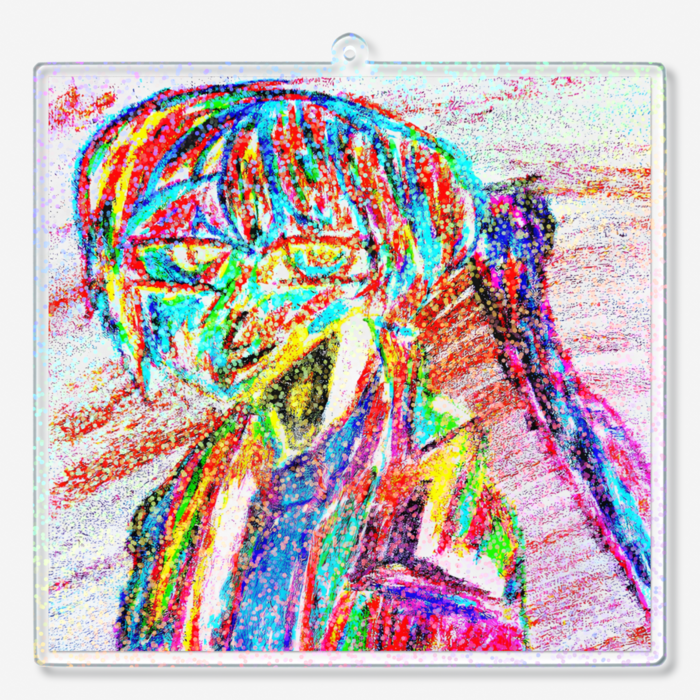 ホログラムアクリルキーホルダー - 100 × 100mm(2)