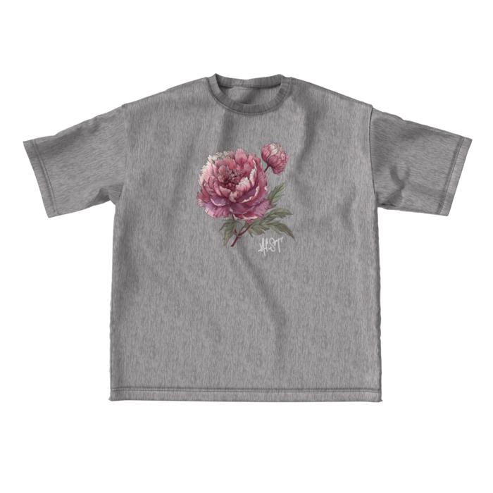 ビッグシルエットTシャツ（グレー） - L - 正面