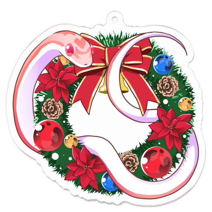 クリスマスアクキー(サーモンスノーモトレー)