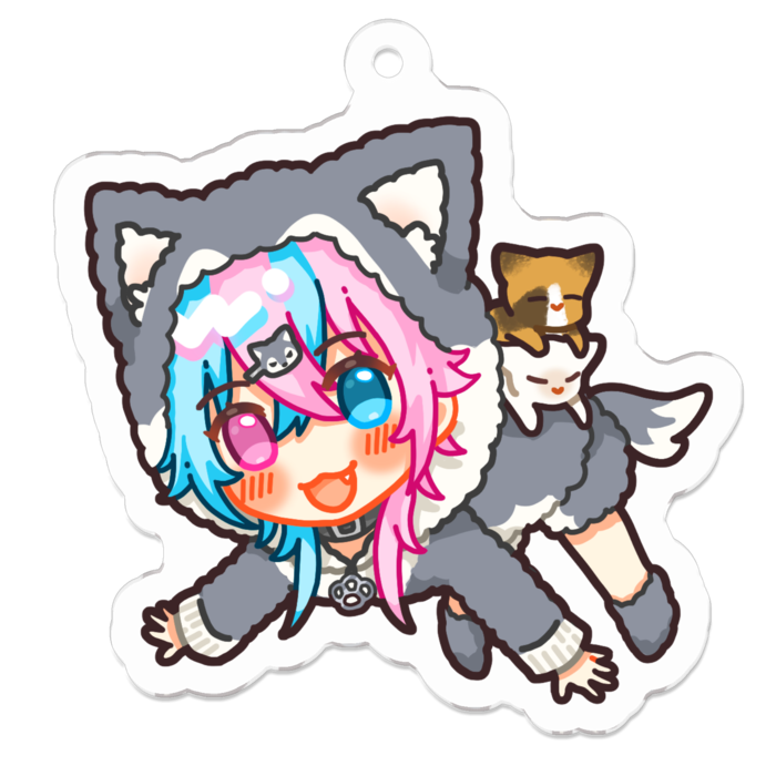 アクリルキーホルダー - 50 x 50 (mm)