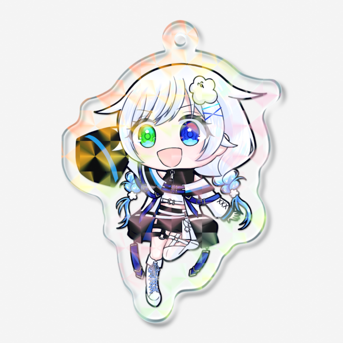 ホログラムアクリルキーホルダー - 50 × 50mm