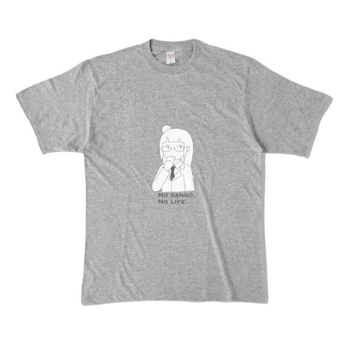 カラーTシャツ - XL - 杢グレー (濃色)