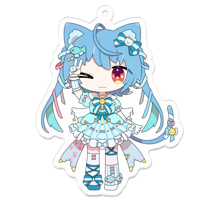 アクリルキーホルダー - 70 x 70 (mm)