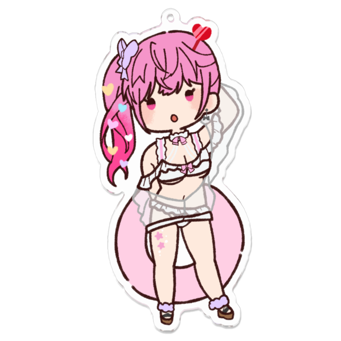アクリルキーホルダーLサイズ 100 x 100 (mm)