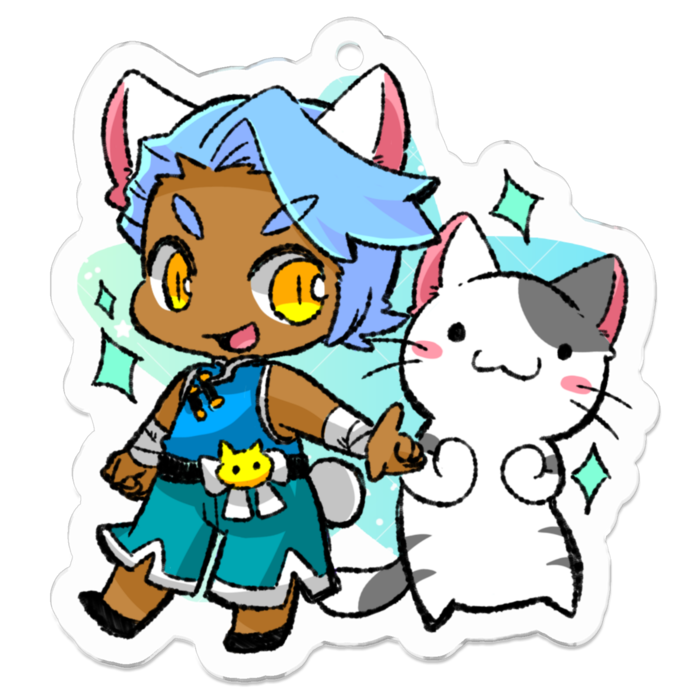 アクリルキーホルダー - 50 x 50 (mm)