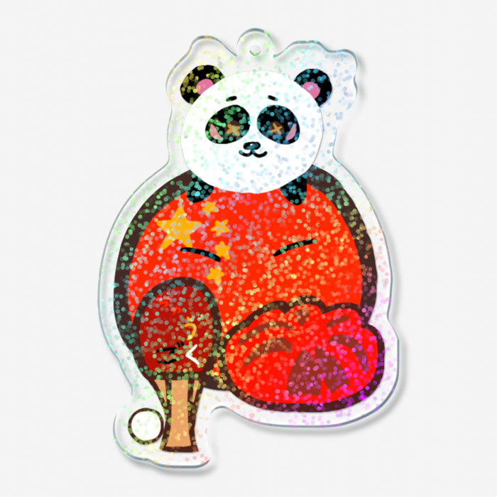 ホログラムアクリルキーホルダー - 70 × 70mm