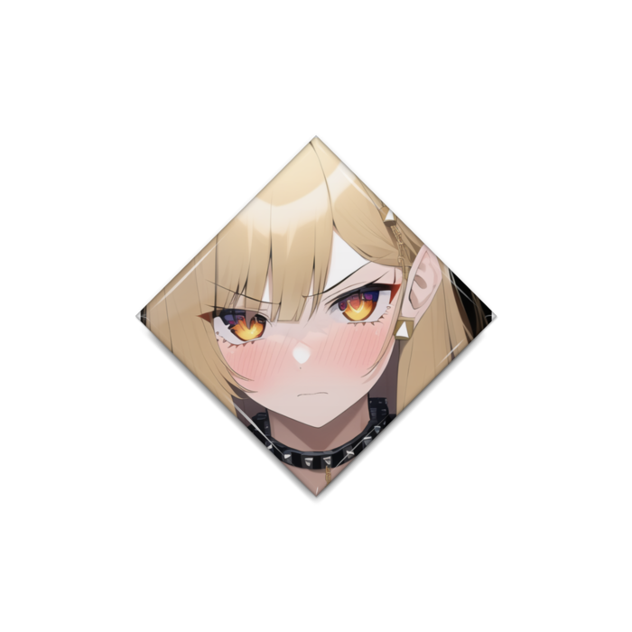 缶バッジ - ひし形 40 mm