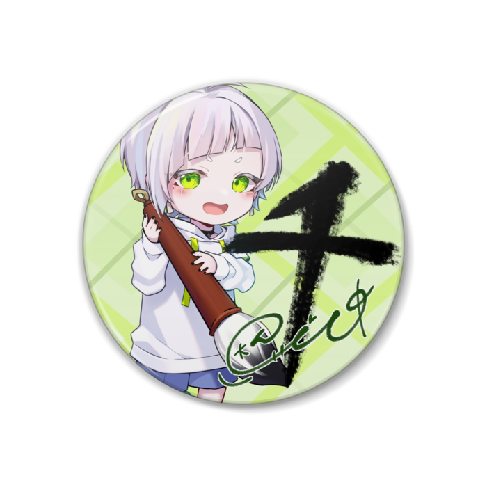 1000人記念缶バッジB(サイン付き)