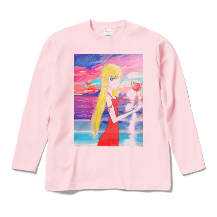 ロングスリーブTシャツ - M - ライトピンク