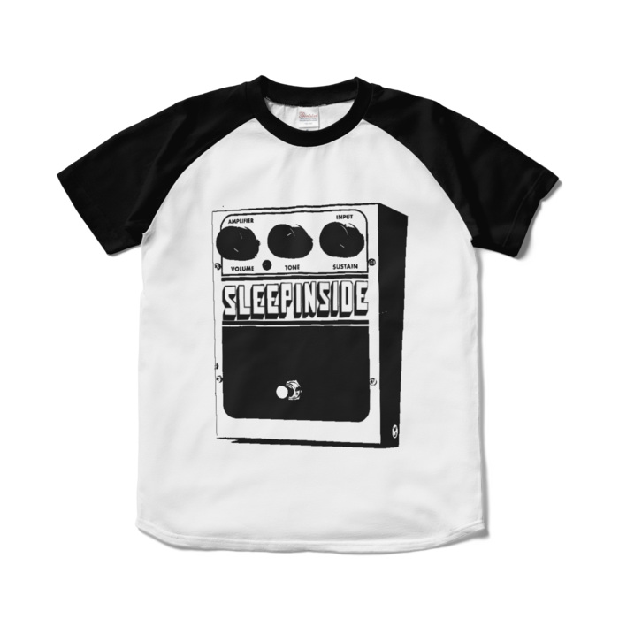 ラグランTシャツ - S - ホワイト×ブラック