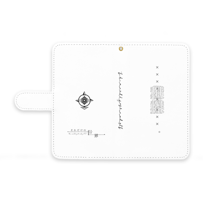 手帳型Androidケース - M - ストラップ穴 あり