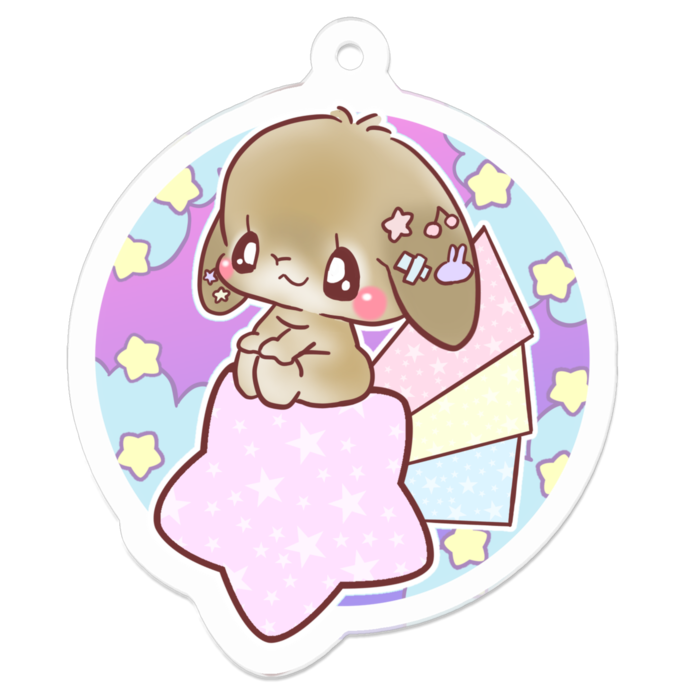 アクリルキーホルダー - 50 x 50 (mm)