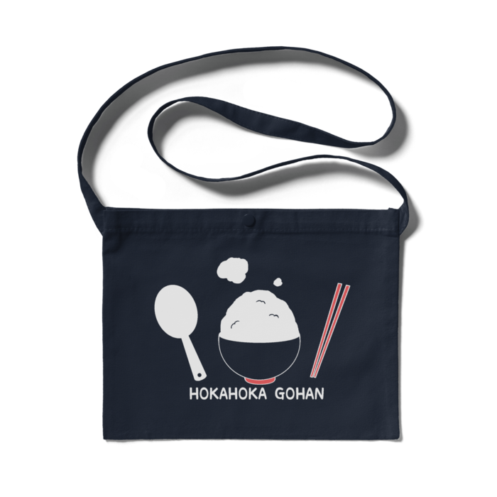 サコッシュ(ネイビー)-赤 - 300 x 230 (mm)