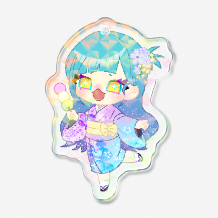 ホログラムアクリルキーホルダー - 50 × 50mm(2)