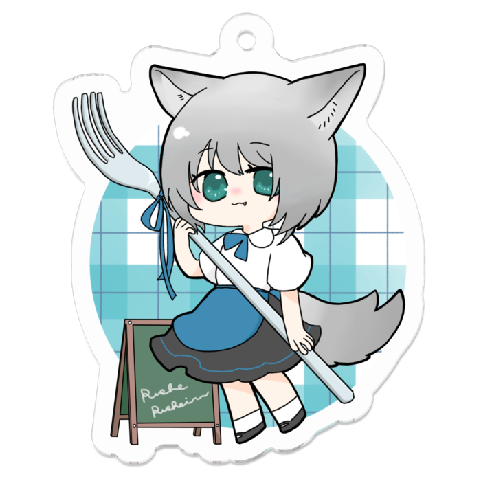 アクリルキーホルダー - 50 x 50 (mm)