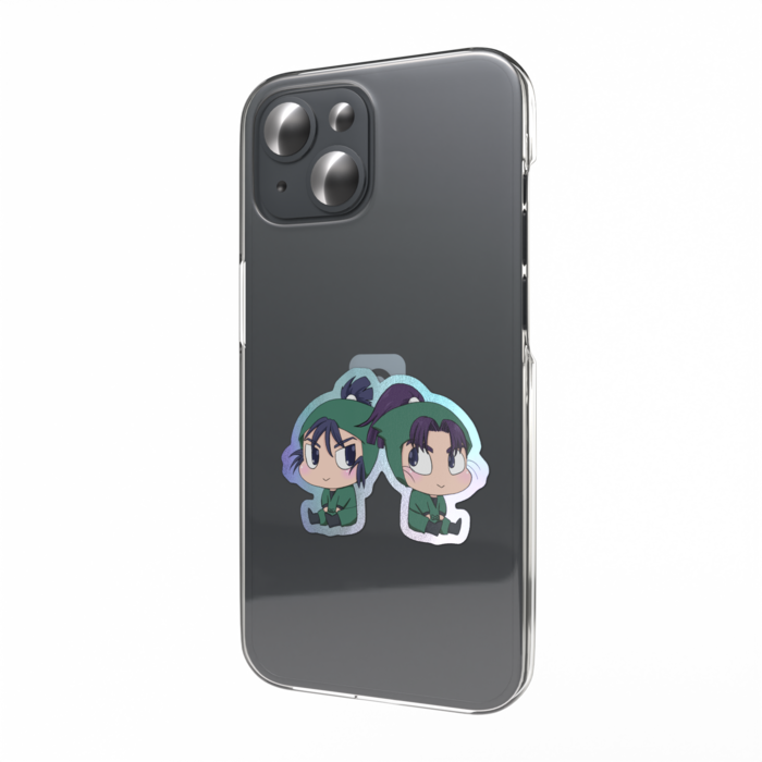 オーロラスマホステッカー - 縦