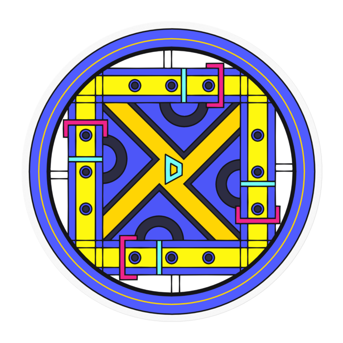 ステッカー - 100 x 100 (mm)