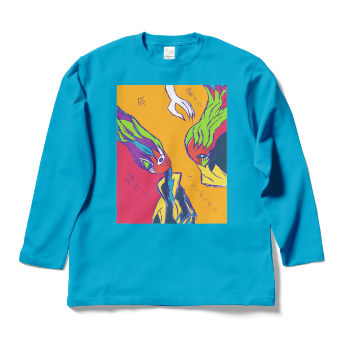 ロングスリーブTシャツ - L - ターコイズ
