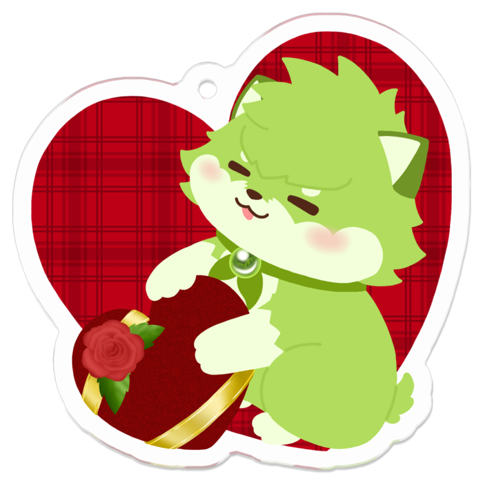 2.赤いバラ飾りの贈り物