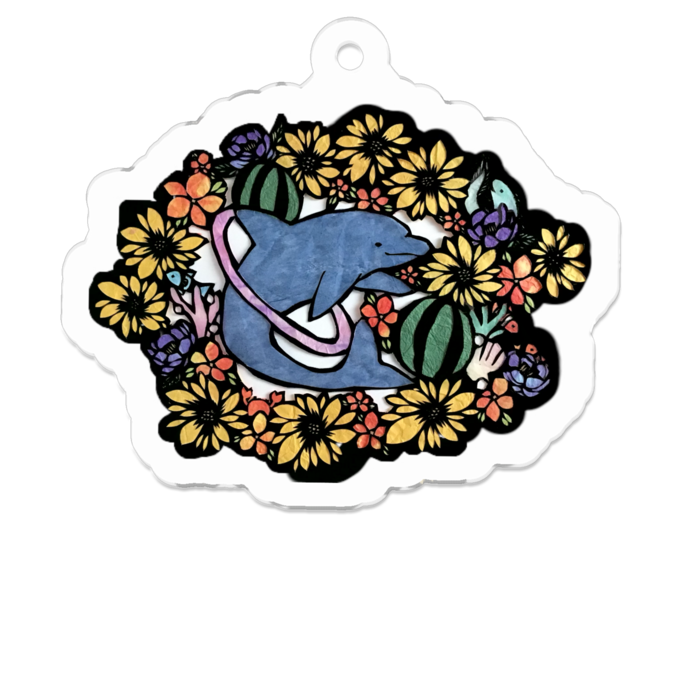 アクリルキーホルダー - 50 x 50 (mm)