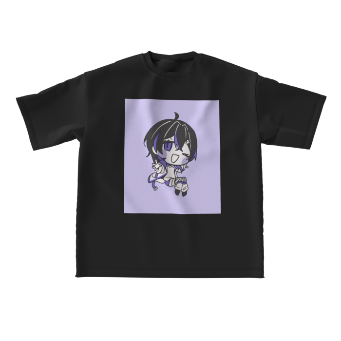 ビッグシルエットTシャツ - L - にっこりたわしちゃん