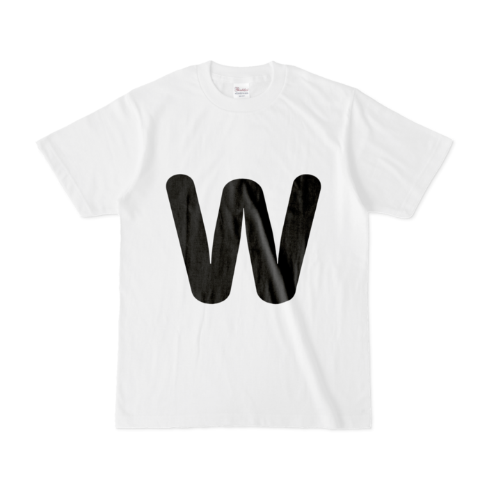 「W」(大文字)Tシャツ - S - 白