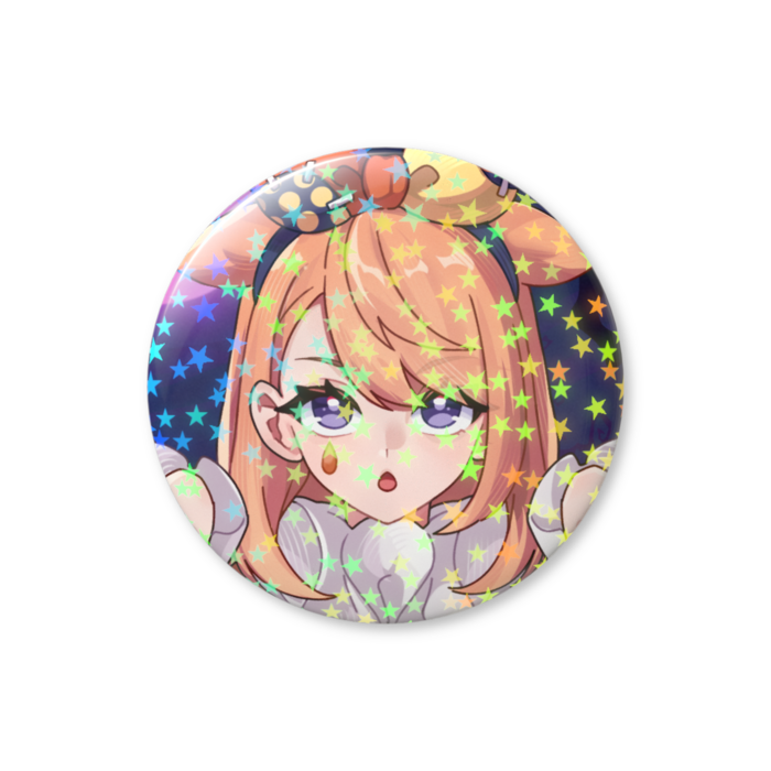 【ぴこんちゃん-C】ホログラム缶バッジ - 44mm