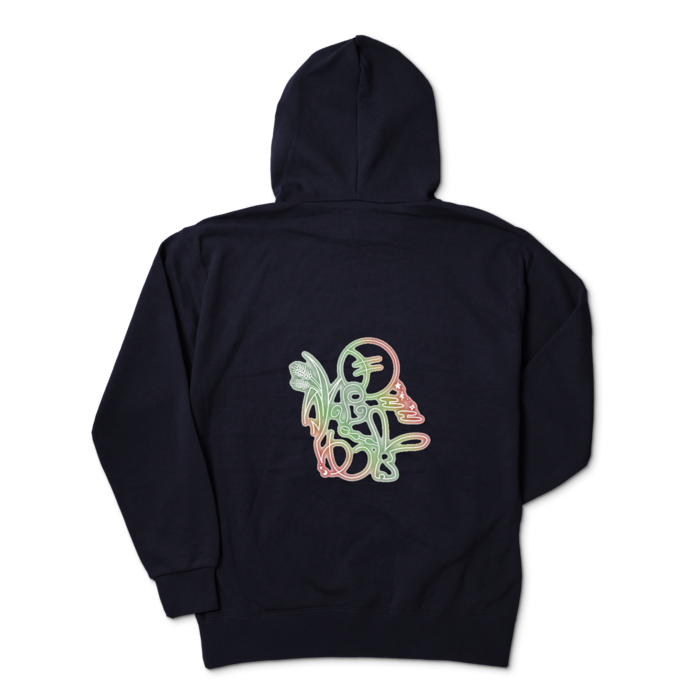 ジップパーカー - XL - ネイビー