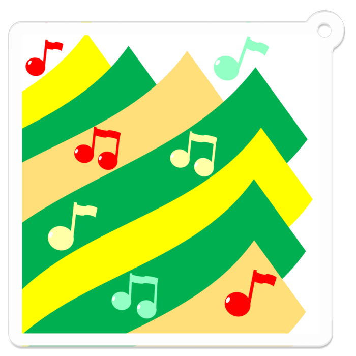 アクリルキーホルダー - 50 x 50 (mm)