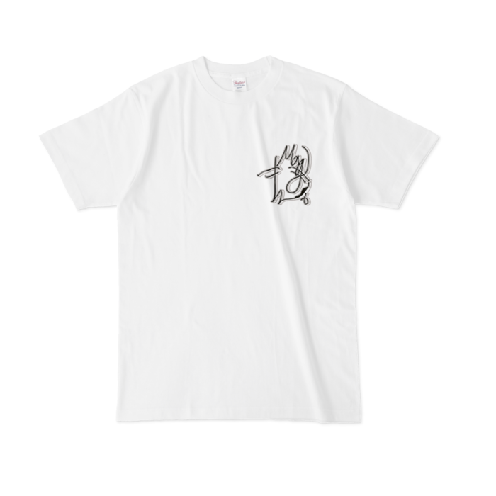 Tシャツ - L - 白(1)シロクロ